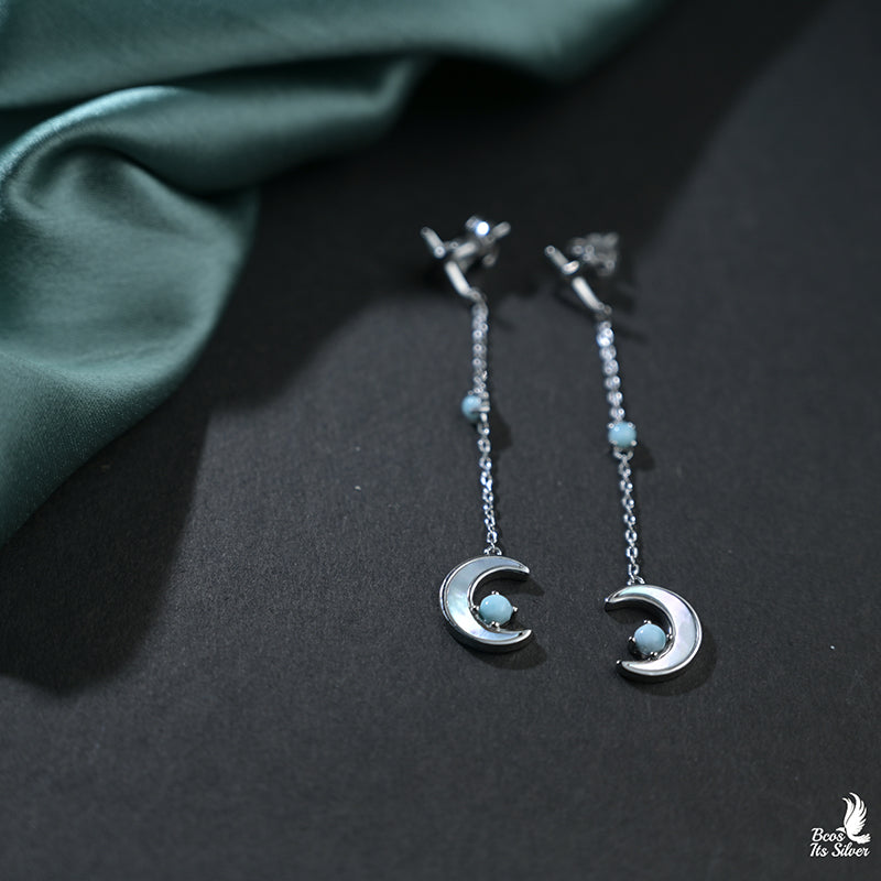 925 Silver SuryaChandra Earring- 8710