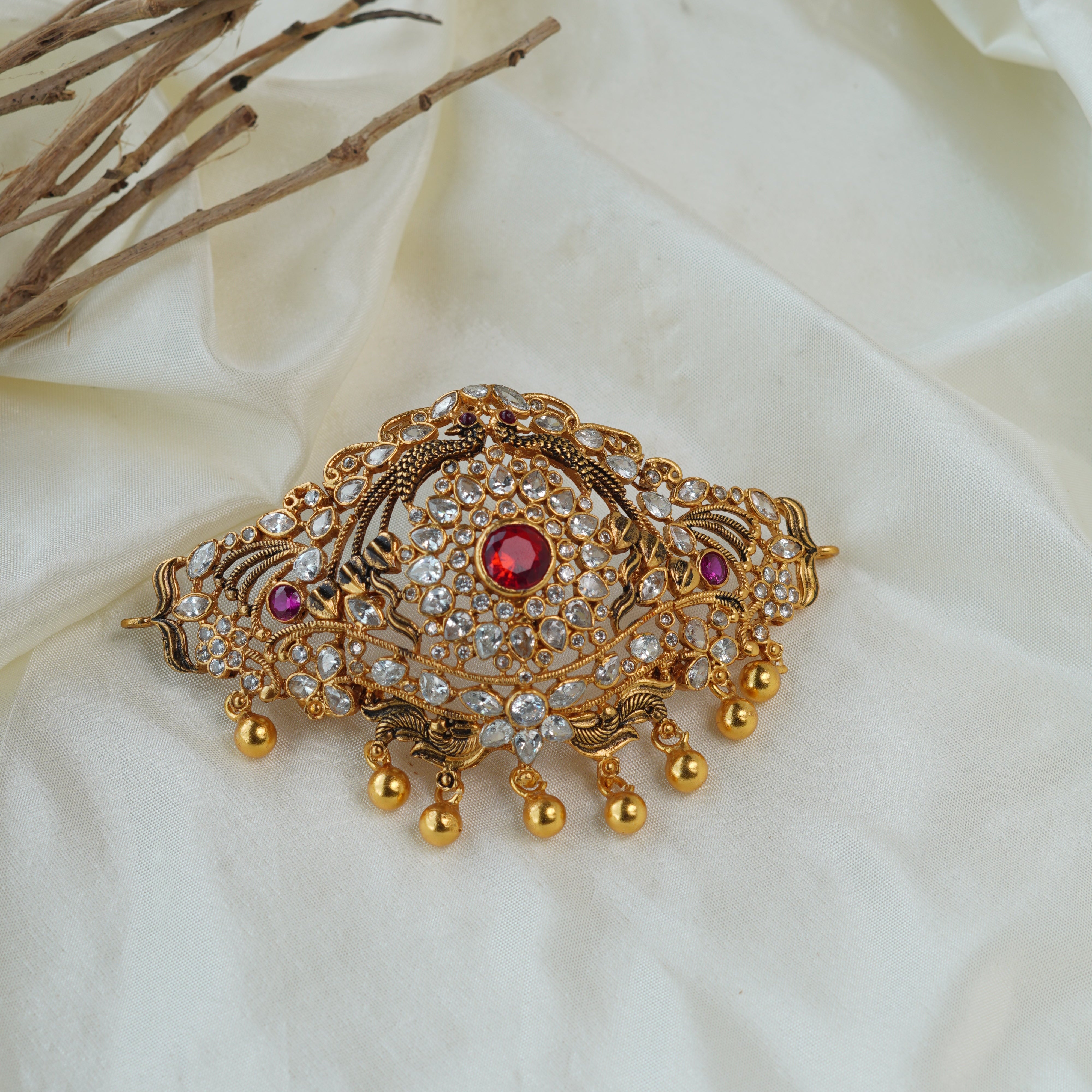 925 Silver Gold Plated Choker-1199