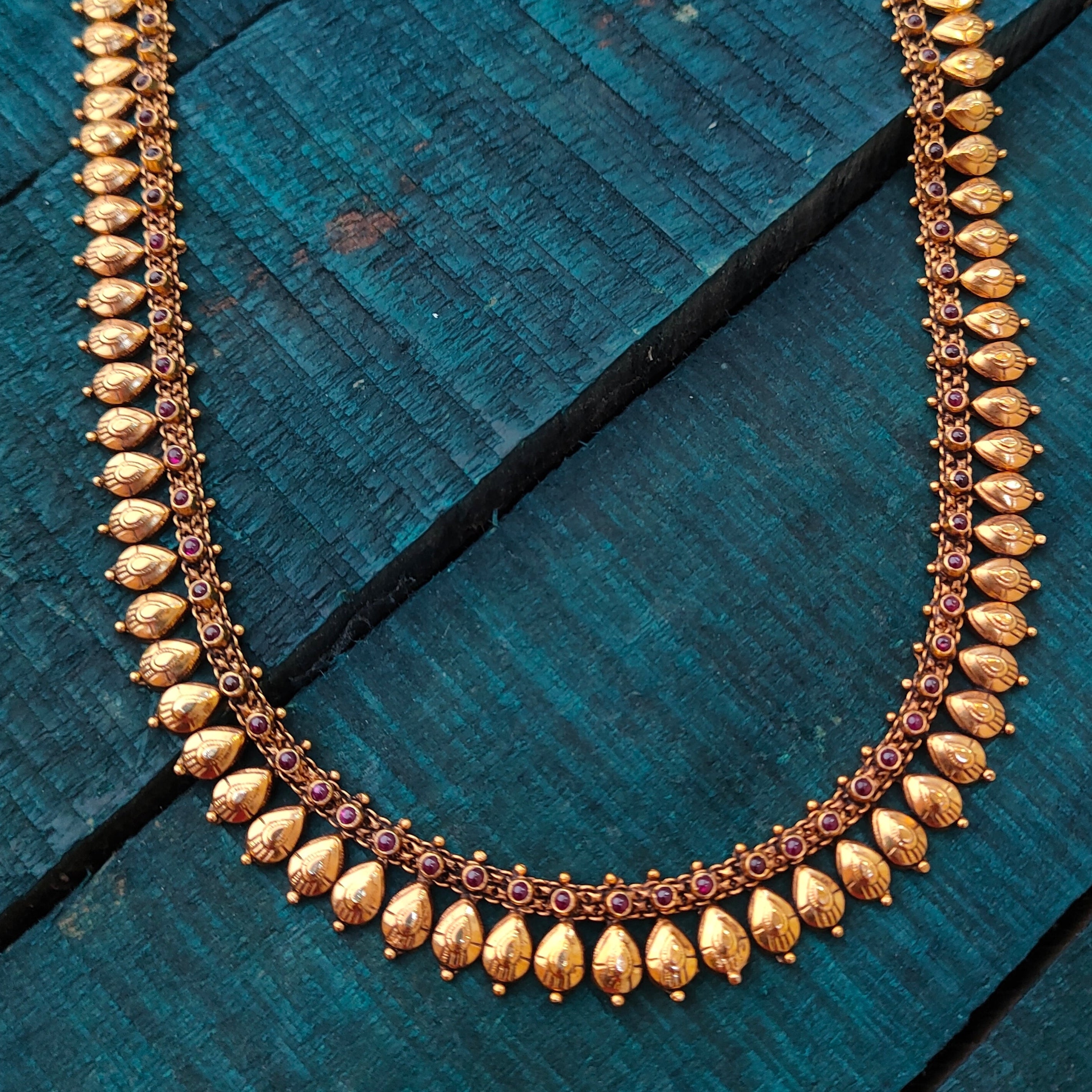 925 Silver Gold Plated Haram -4112