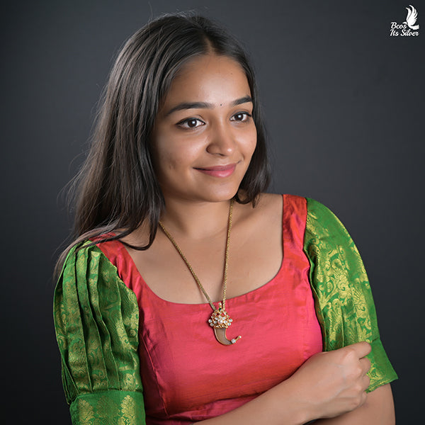 925 Silver Pearl Puligoru Pendant - 0441