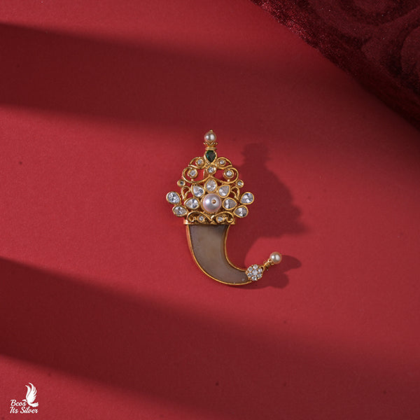 925 Silver Pearl Puligoru Pendant - 0441