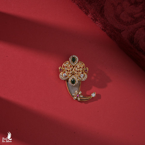 925 Silver Puligoru Peacock Pendant - 0446