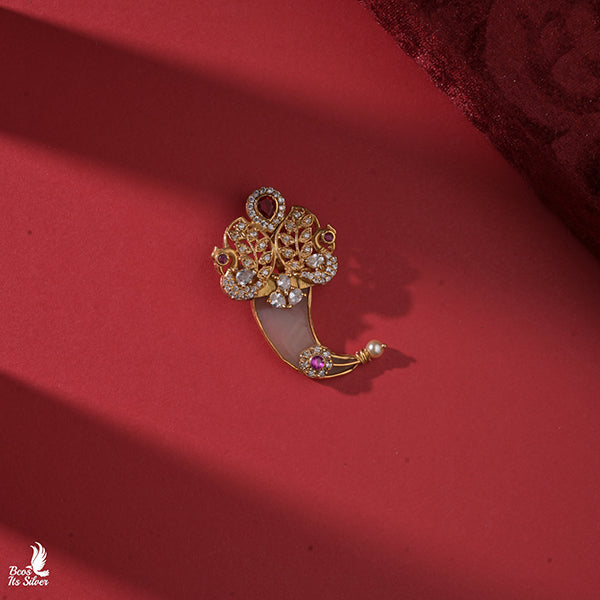 925 Silver Puligoru Peacock Pendant -0452