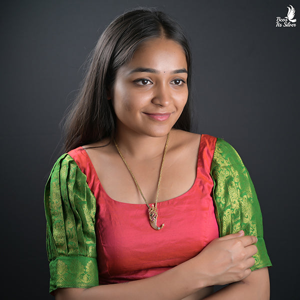 925 Silver Puligoru Ruby Pendant - 0438