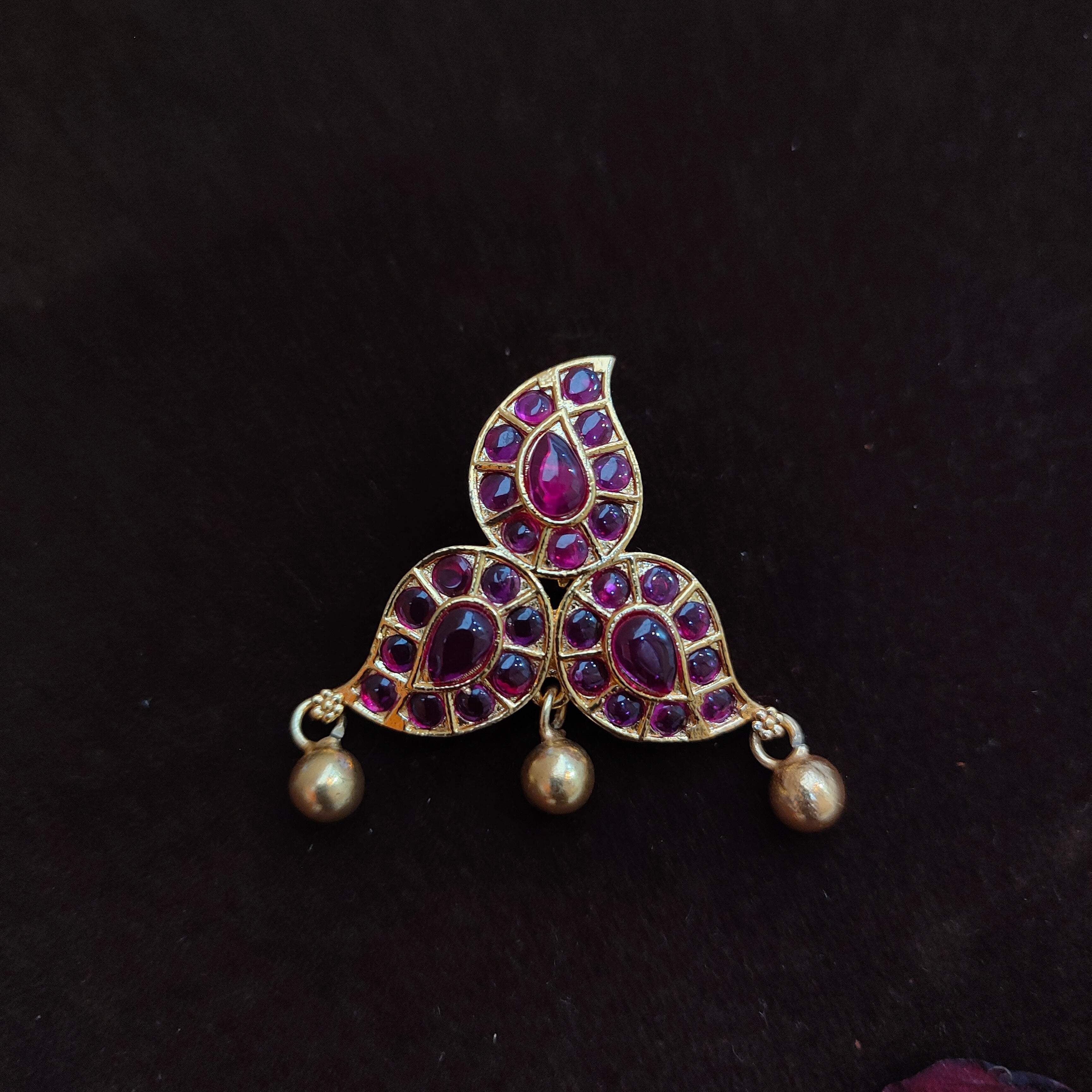 925 Silver Ruby Mango Pendant-1463