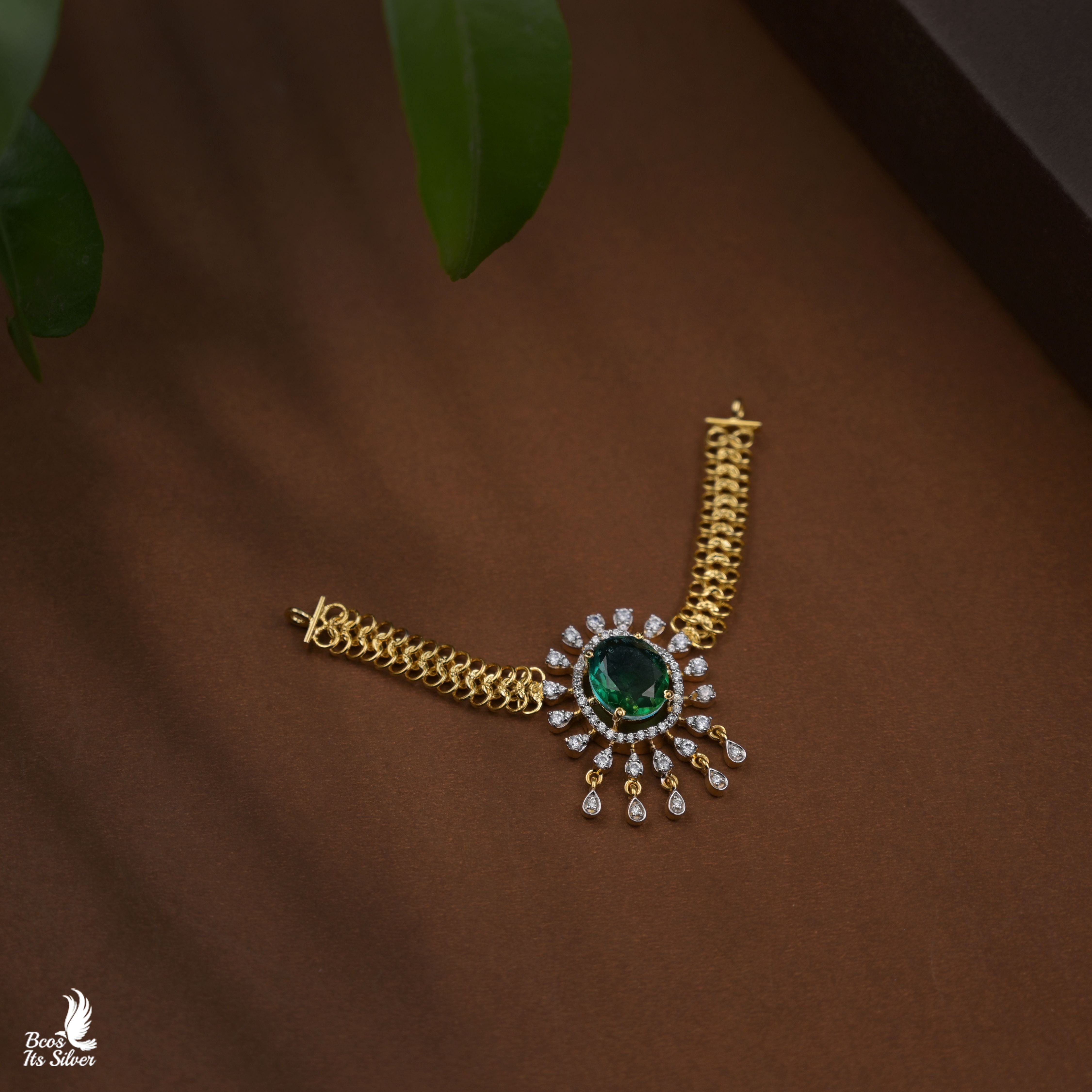 925 Silver Theia diamond look choker -8314 ( MADE TO ORDER )