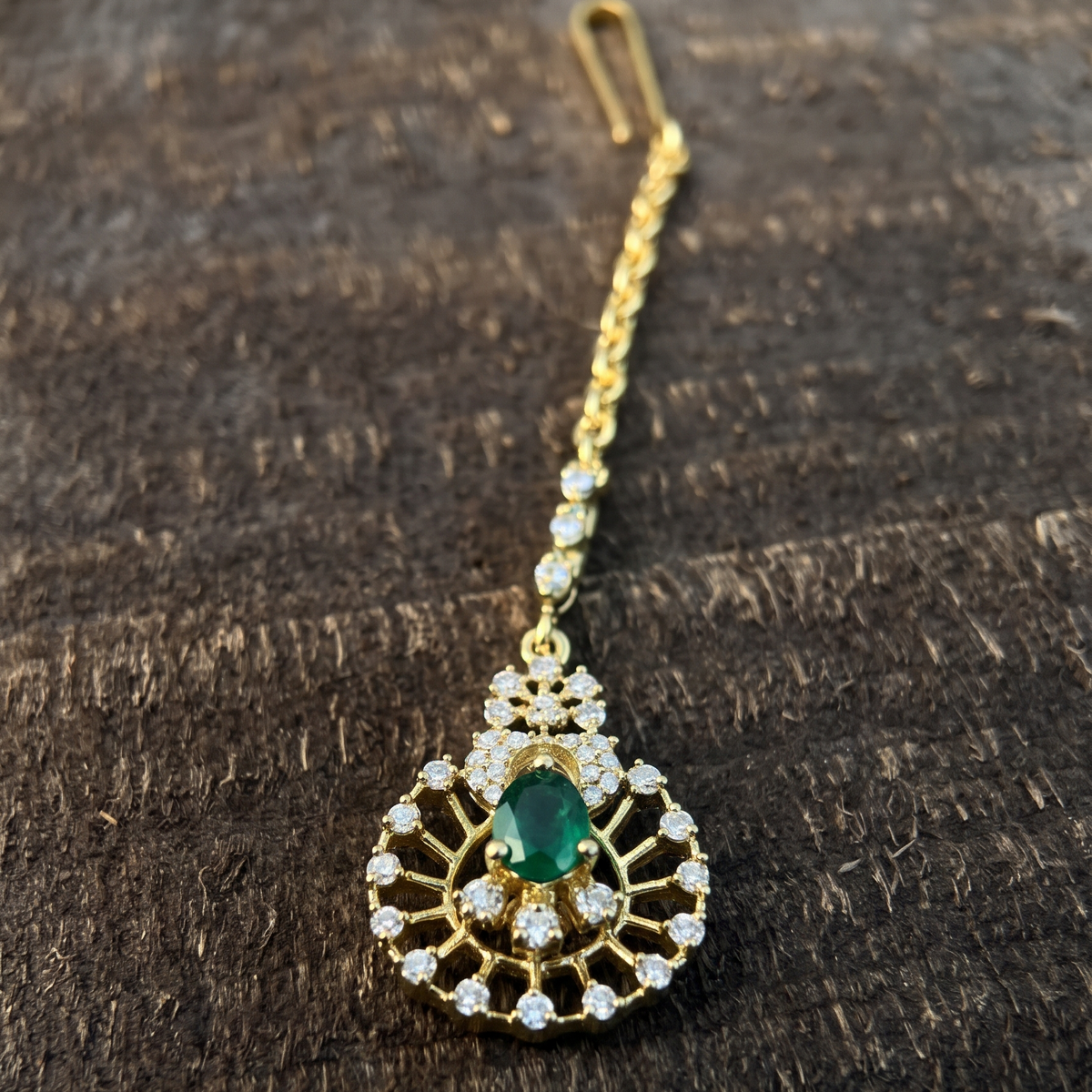 Theia 925 Silver Diamond look Murthy Tikka - 2023