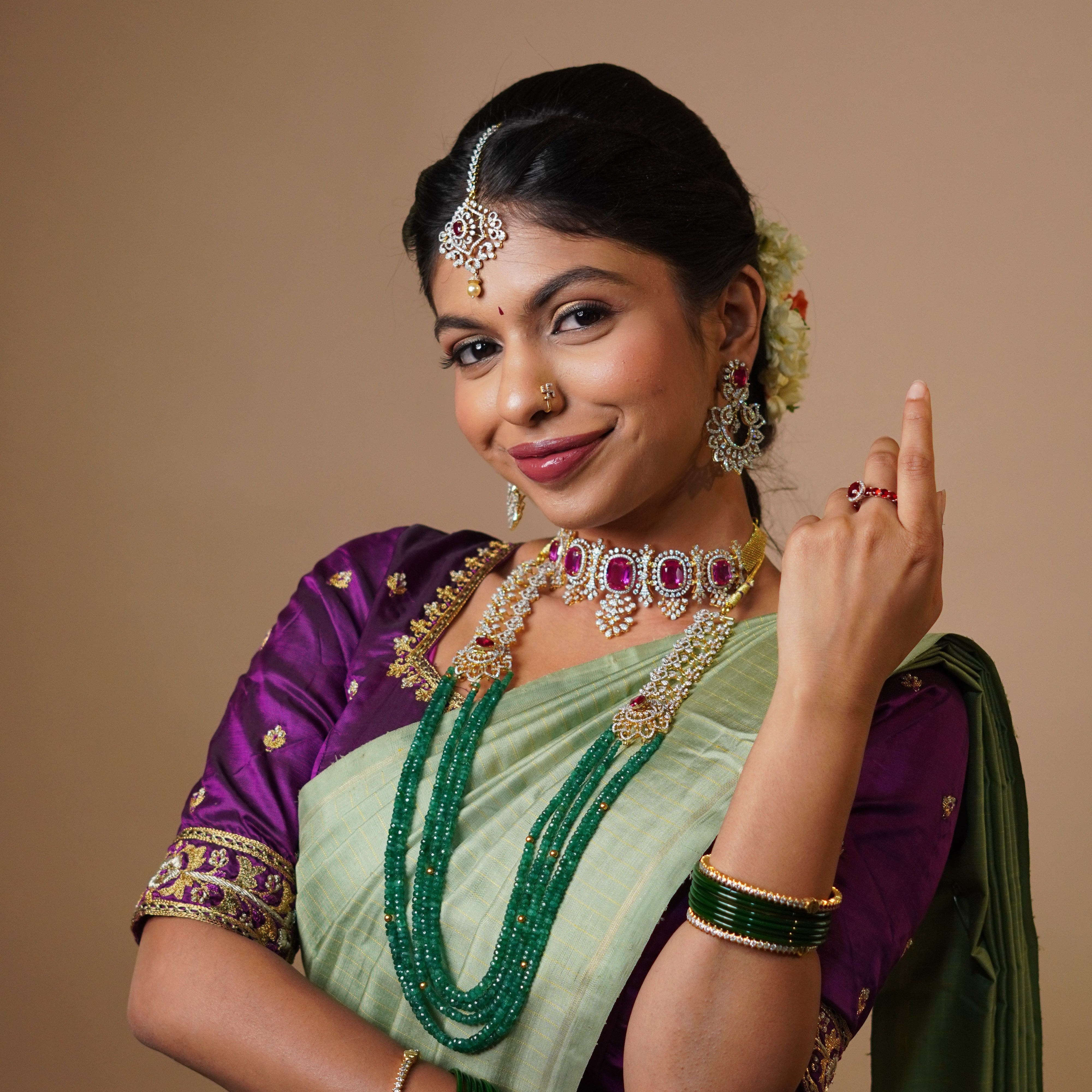 Theia Bridal Set - 1111 (With out choker)