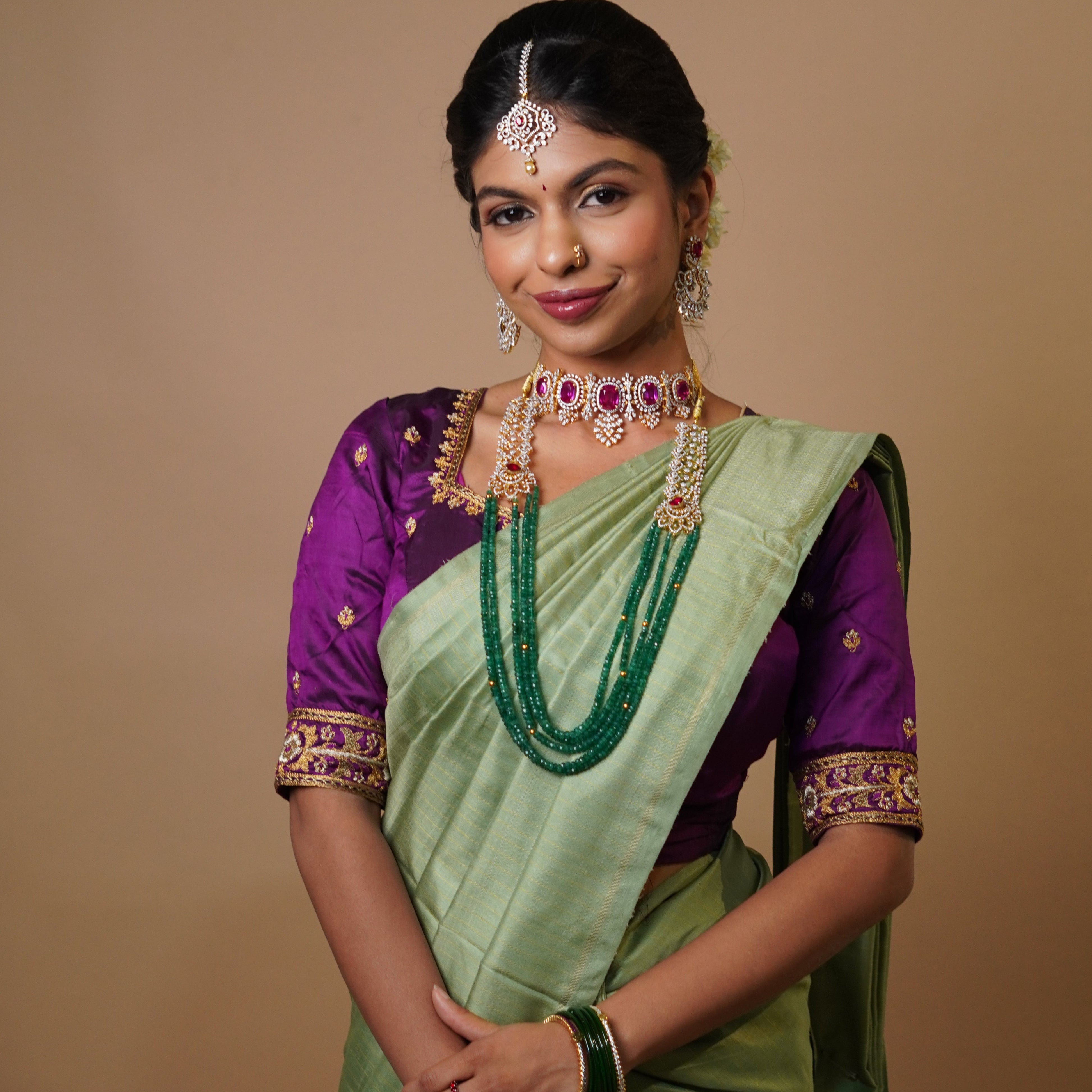 Theia Bridal Set - 1111 (With out choker)