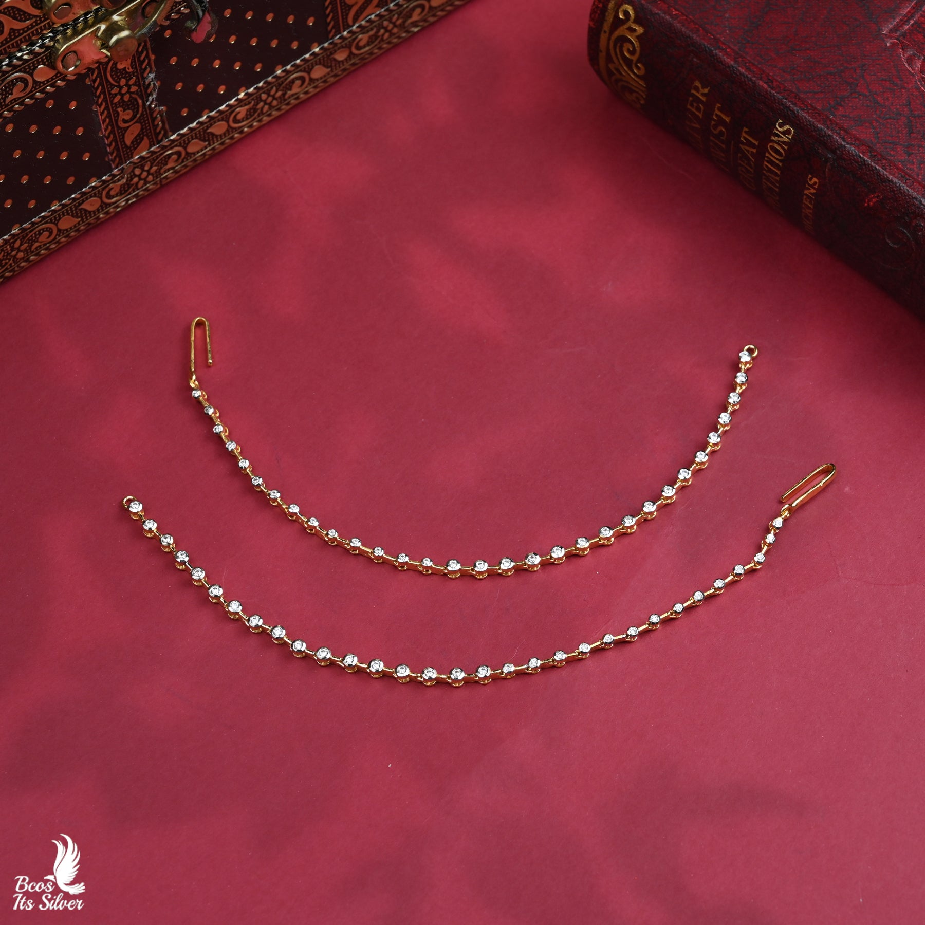 Theia Diamond Look Ear Chain - 5443 (Made to order )