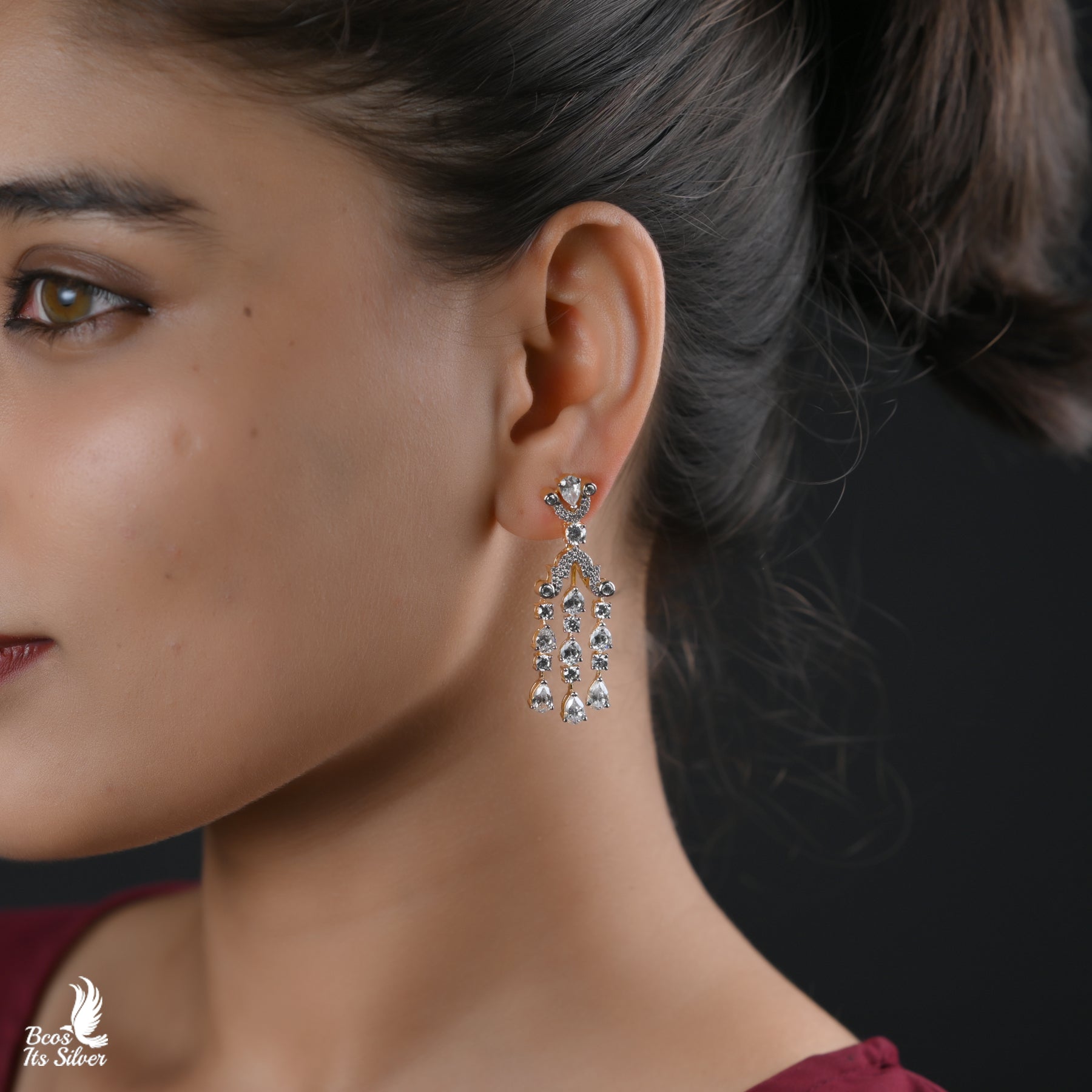 Theia Diamond Look Earring - 6184