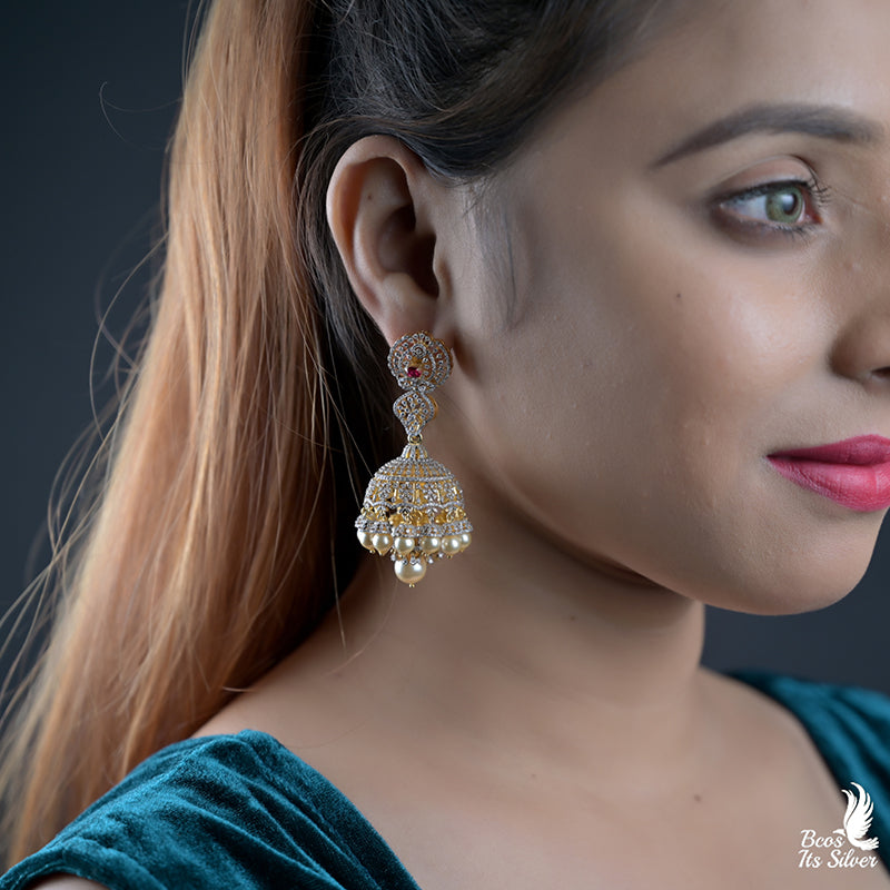Theia Diamond look Jhumka -0134
