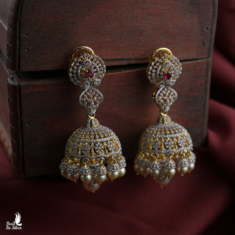 Theia Diamond look Jhumka -0134