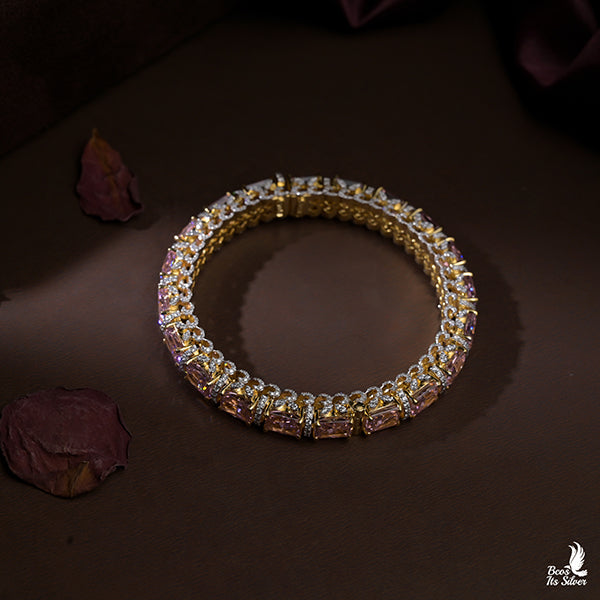 Theia Gold Plated Bangle -0362