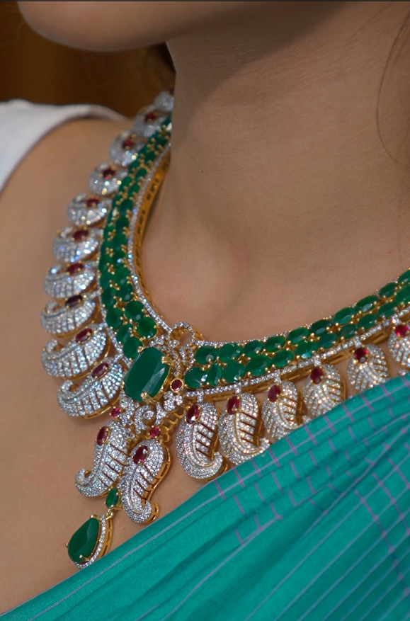 925 Silver Theia Diamond Look Necklace- 1337