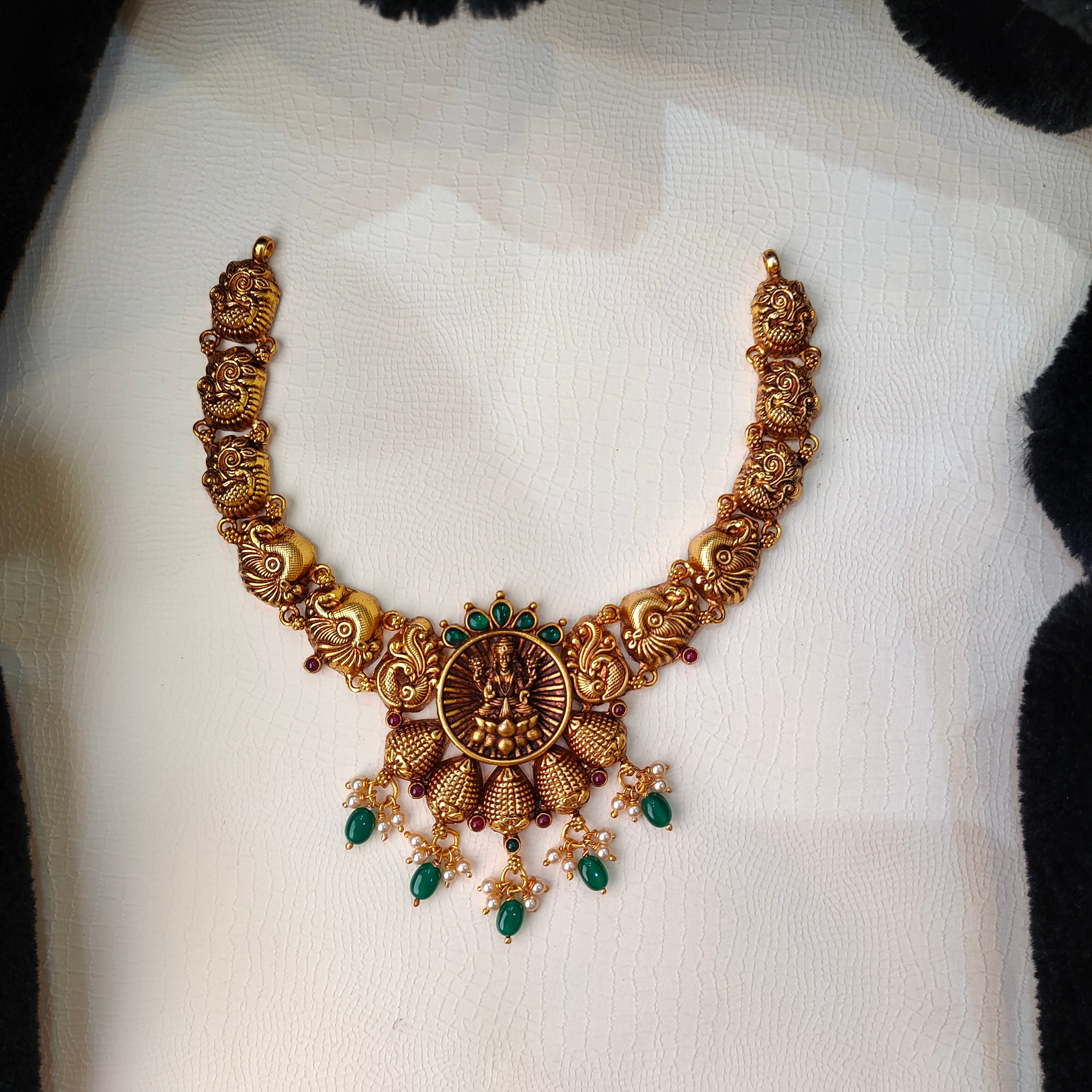 925 Silver Traditional Lakshmi Necklace -5632