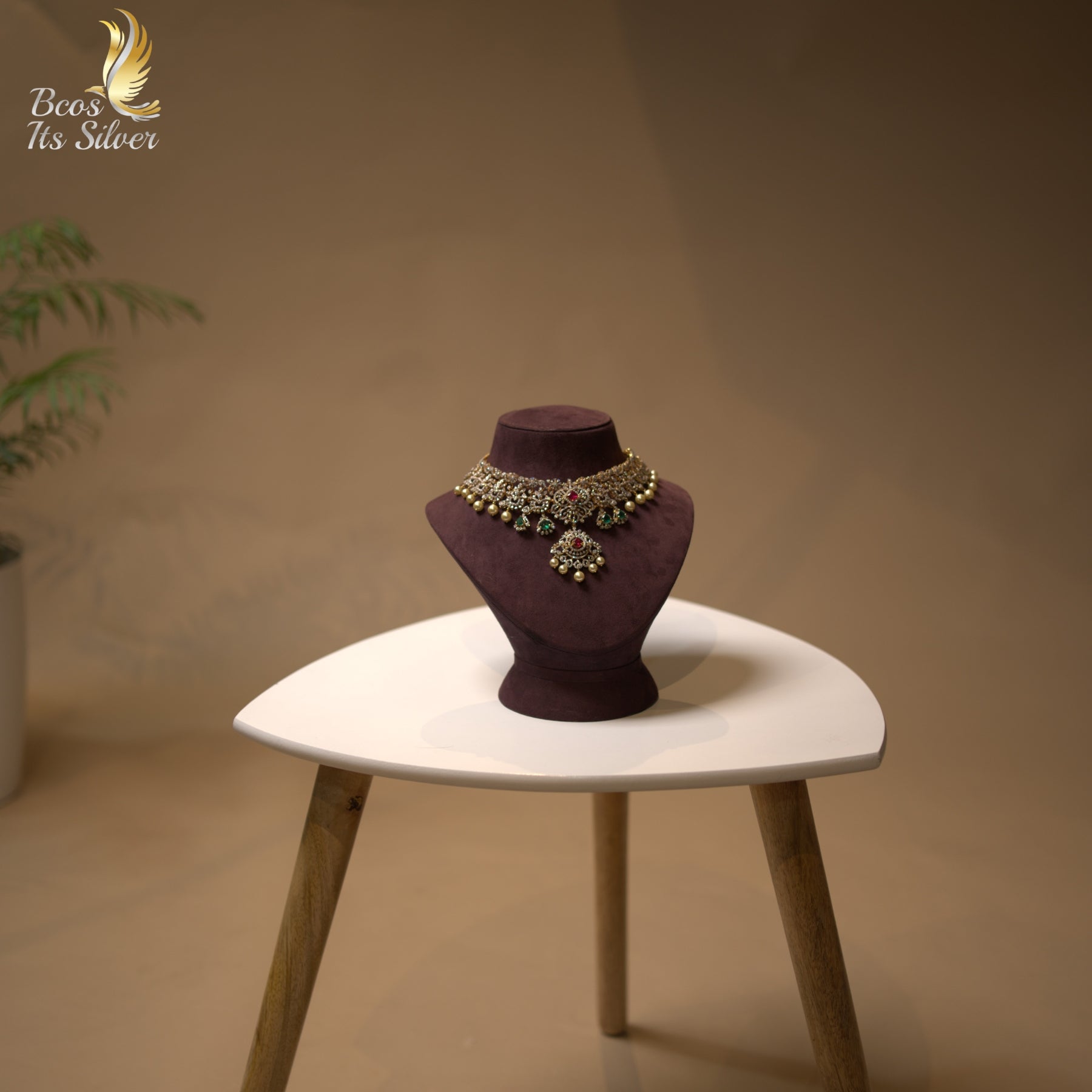 Theia Gold Plated Choker - 7047 -( MADE TO ORDER )