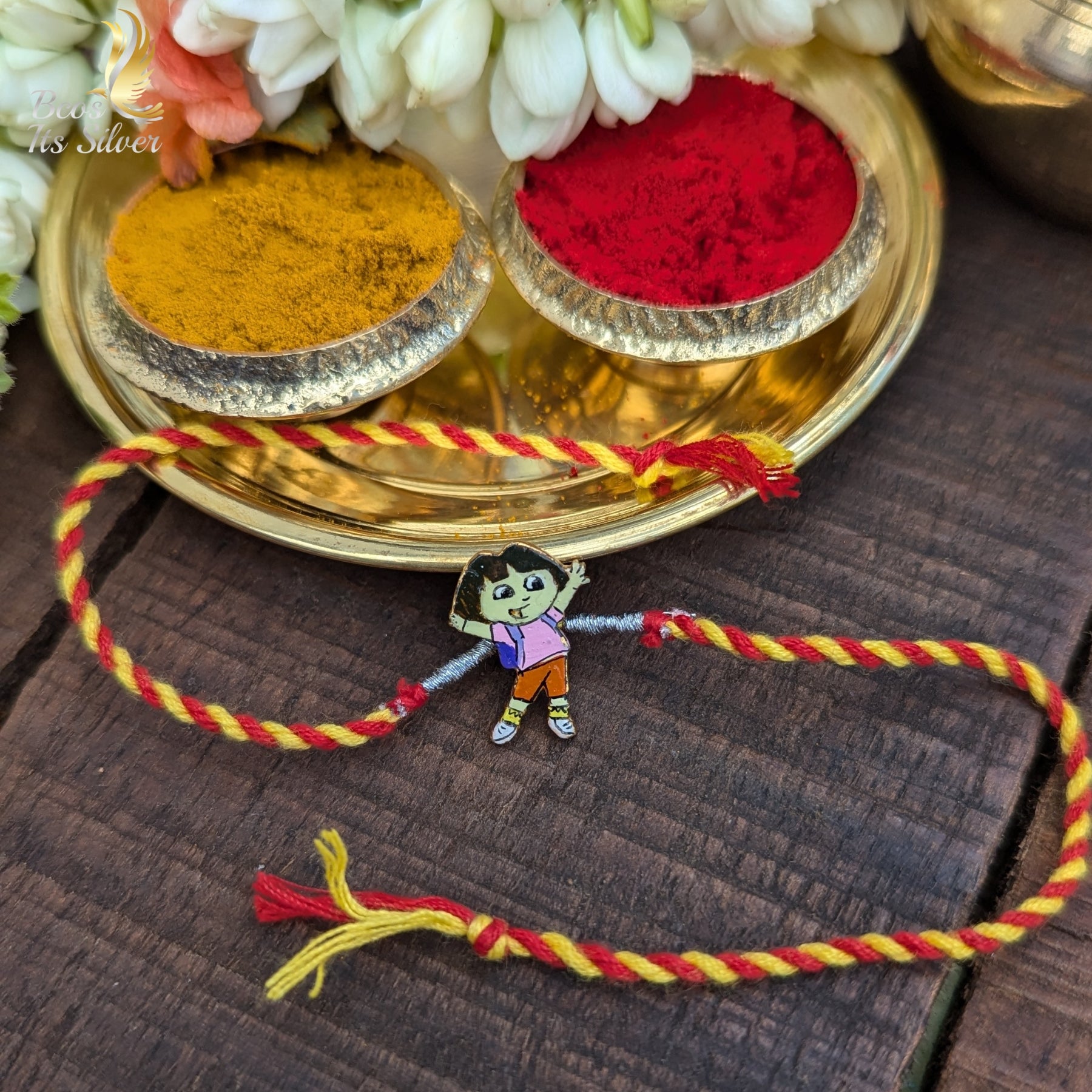 925 Silver Dora Rakhi - 6371