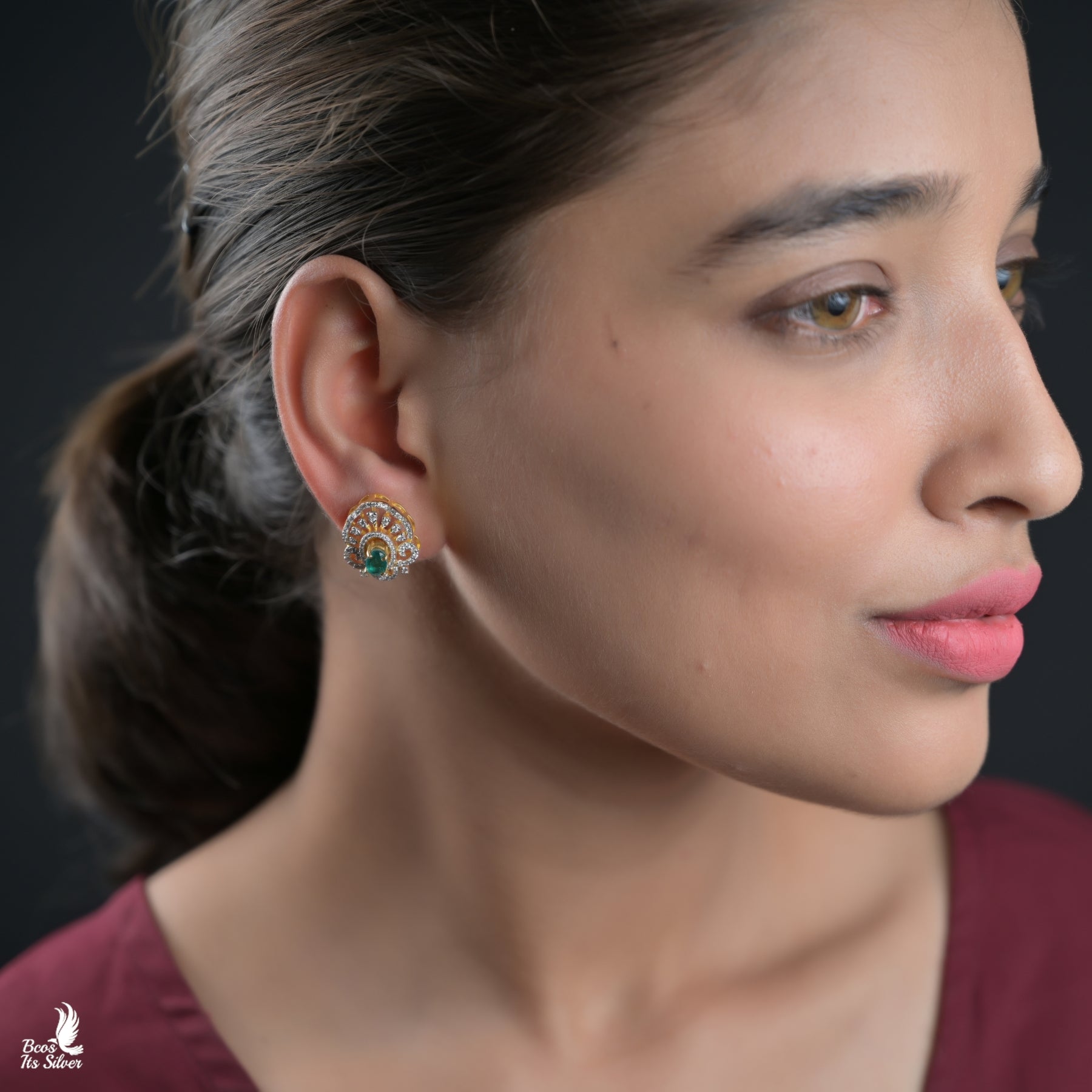 Theia Diamond look 3 Layer Jhumka -7041 ( MADE TO ORDER )