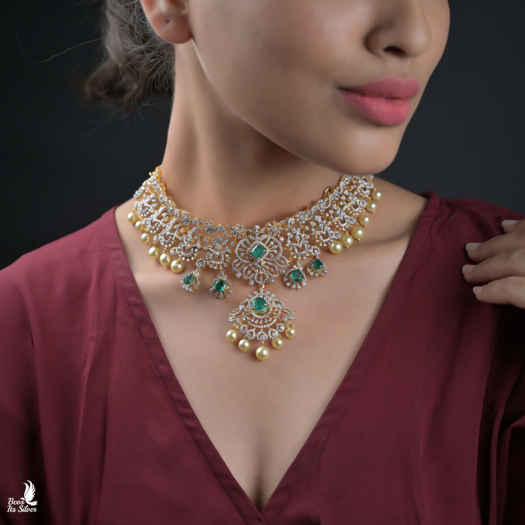 Theia Gold Plated Choker - 7047 -( MADE TO ORDER )