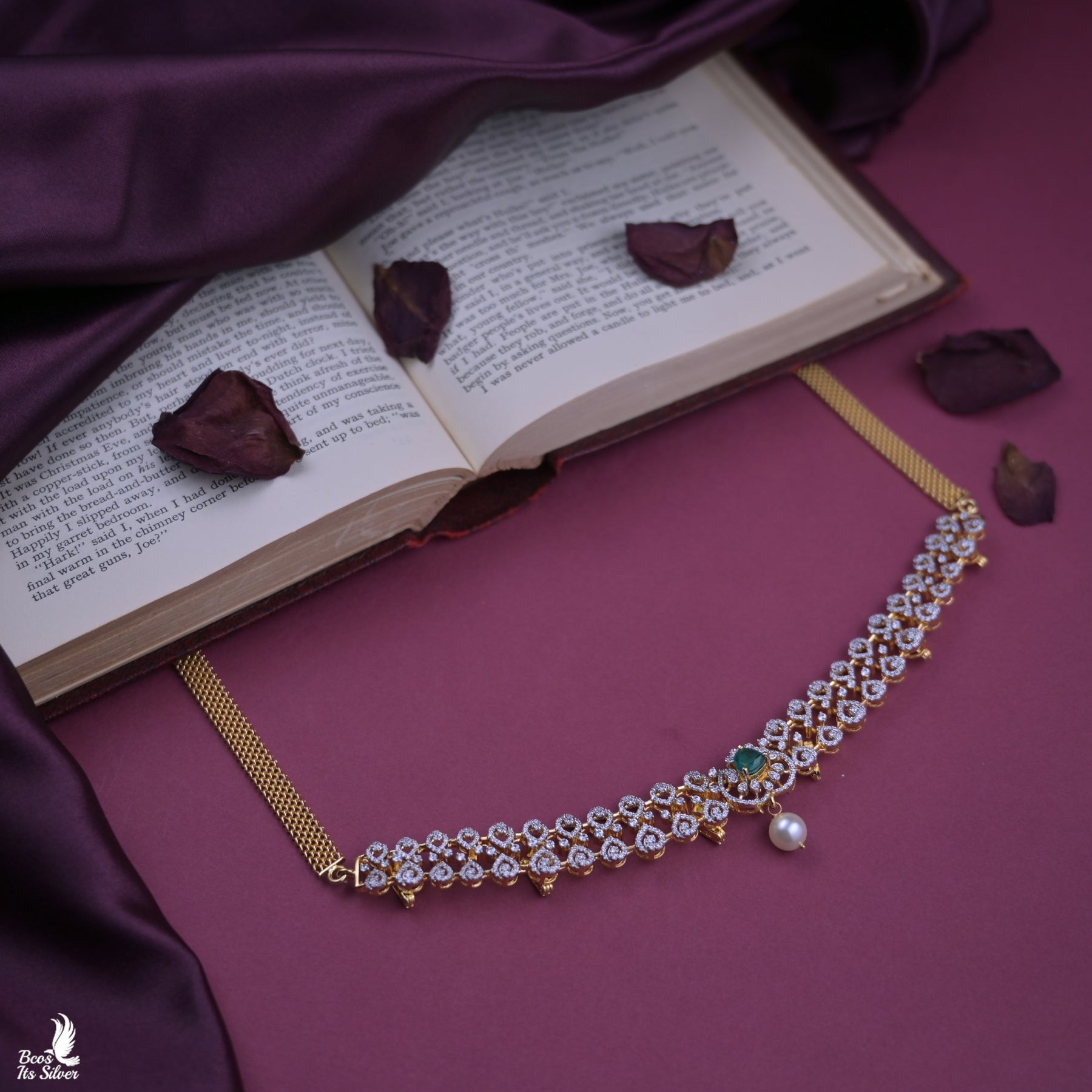 Theia Gold Plated Choker - 7047 -( MADE TO ORDER )