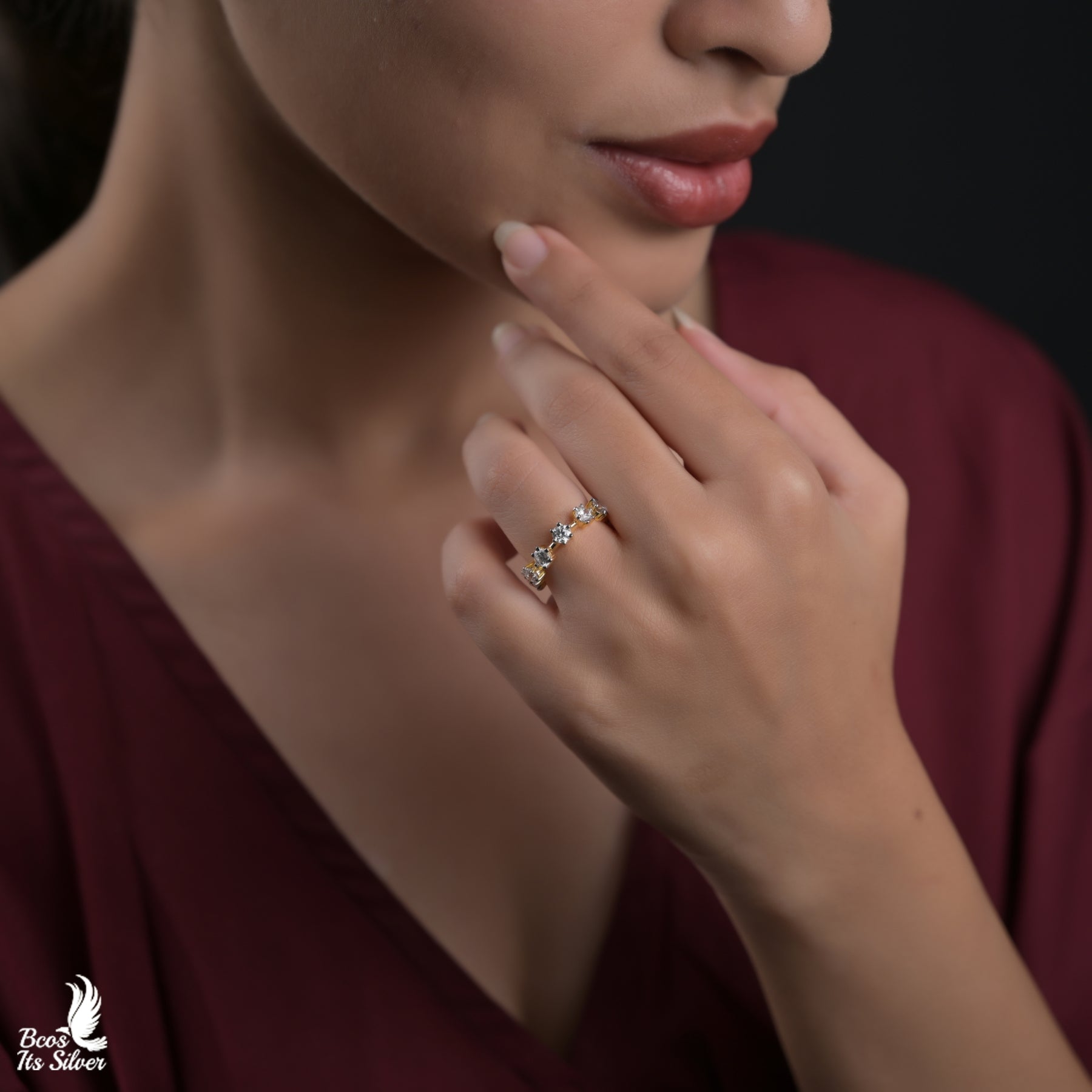 Theia Pure Silver 92.5 Finger Ring - 8313