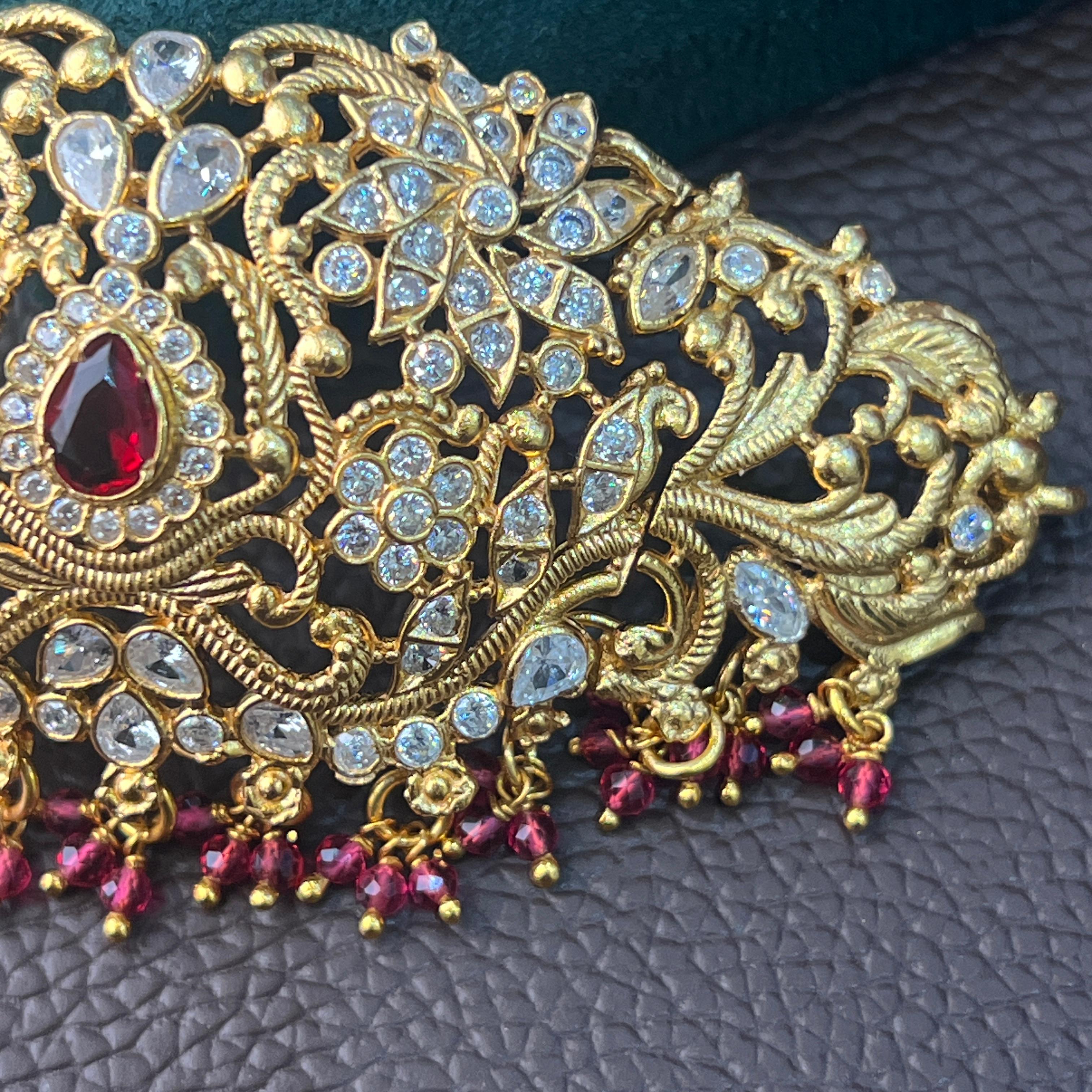 925 Silver Gold Plated Choker-1200