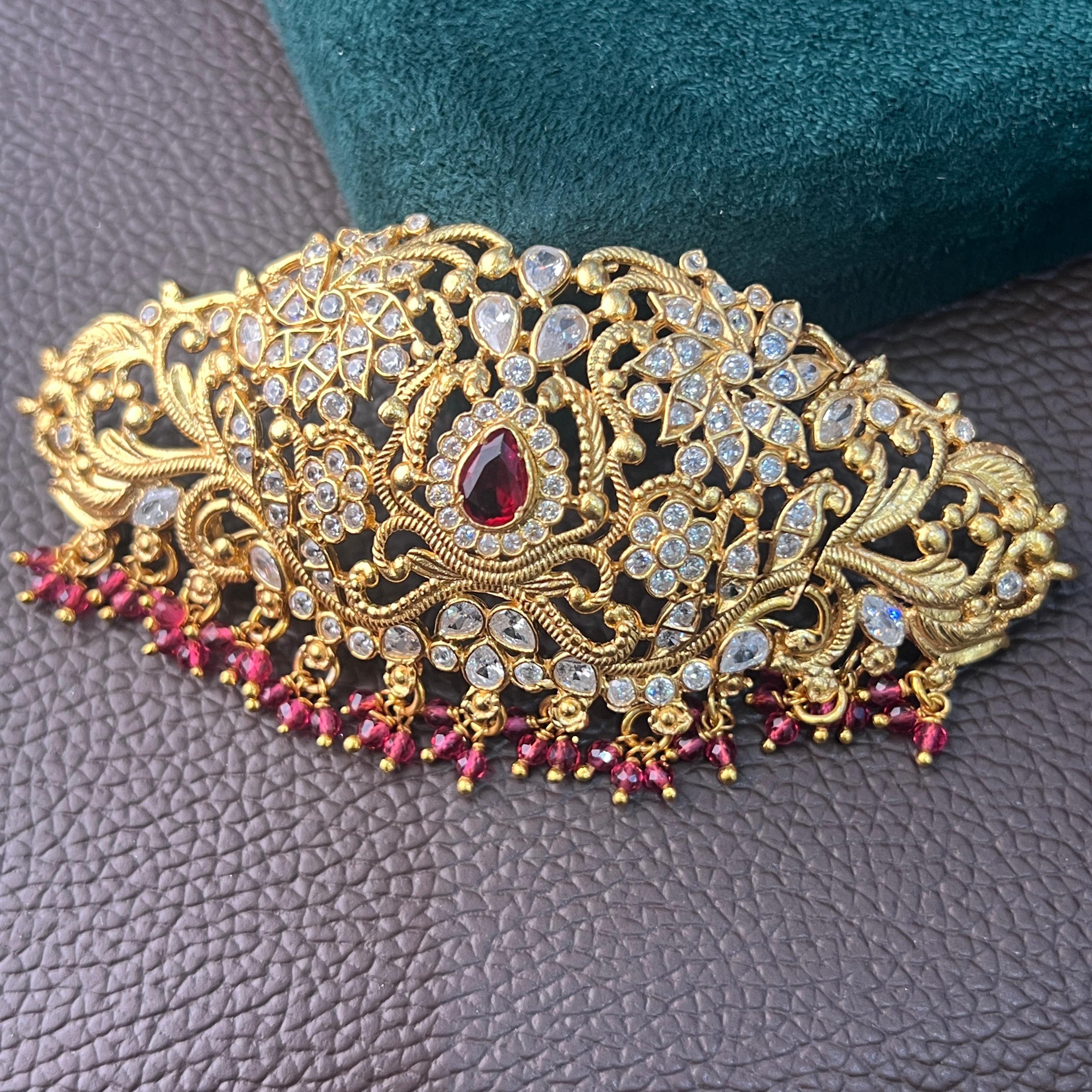 925 Silver Gold Plated Choker-1200