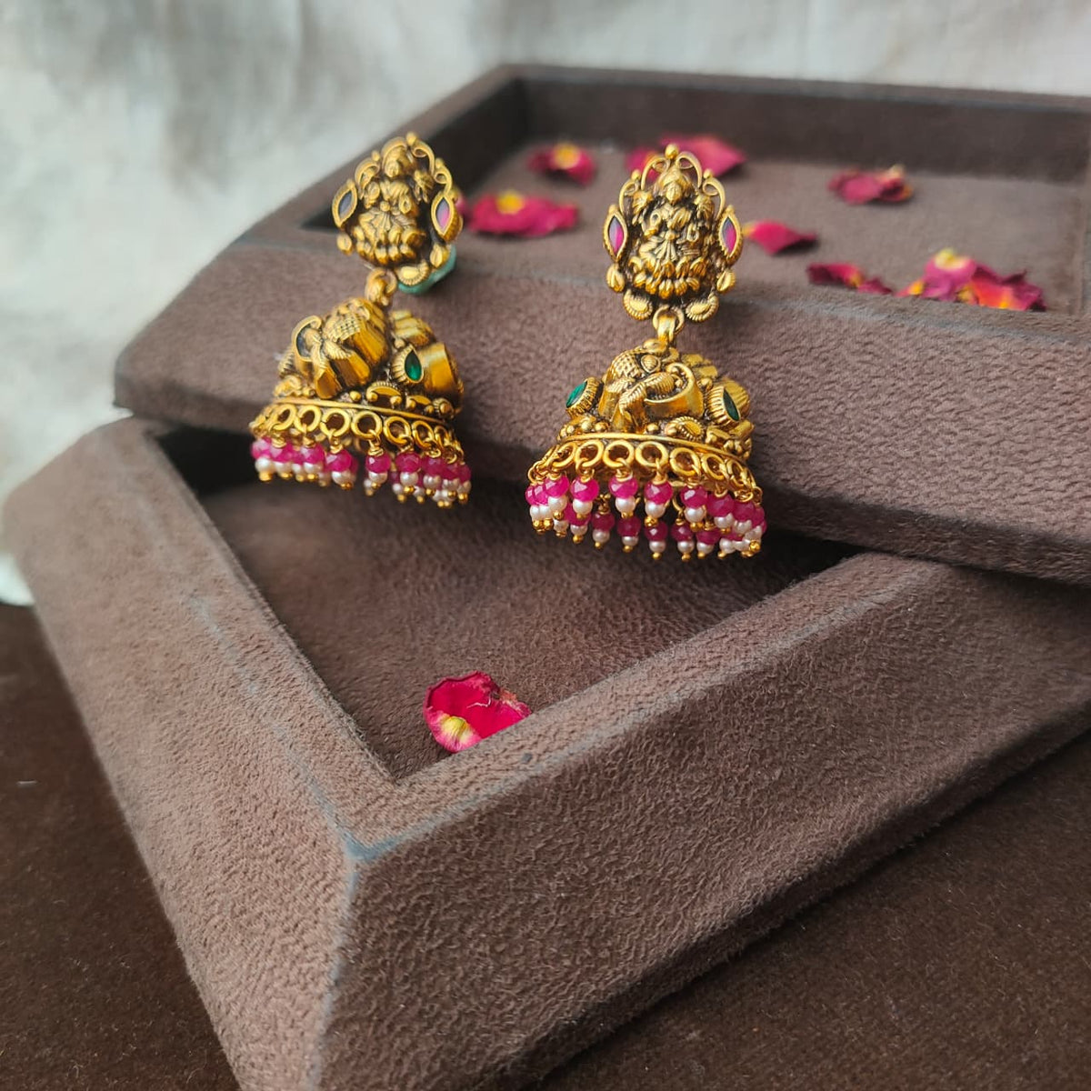 Pure Silver 92.5 Nakshi Jhumka - 0305