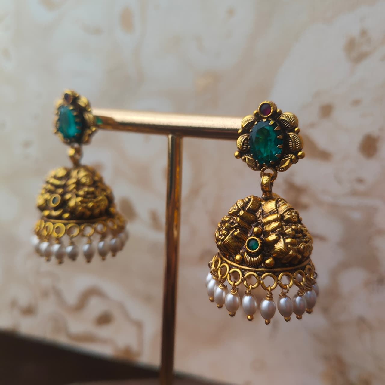 925 Silver Nakshi Jhumka — 0307