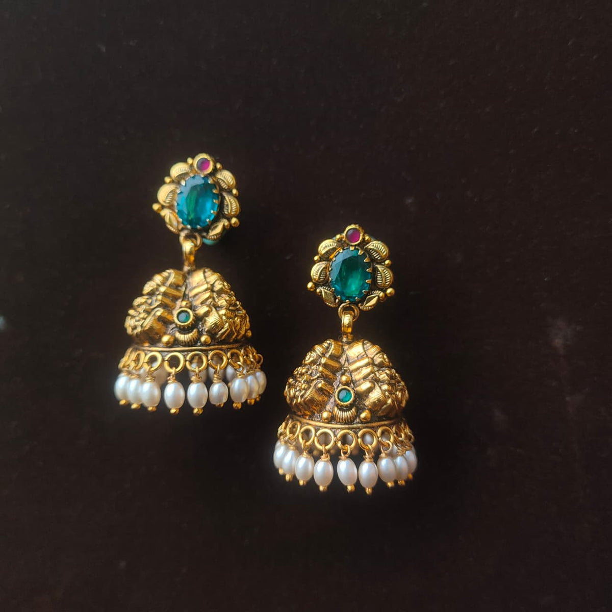 925 Silver Nakshi Jhumka — 0307