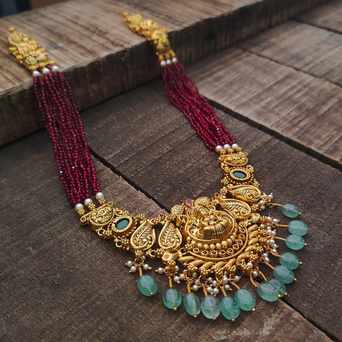925 Silver Gold Plated Beads Haram-0400
