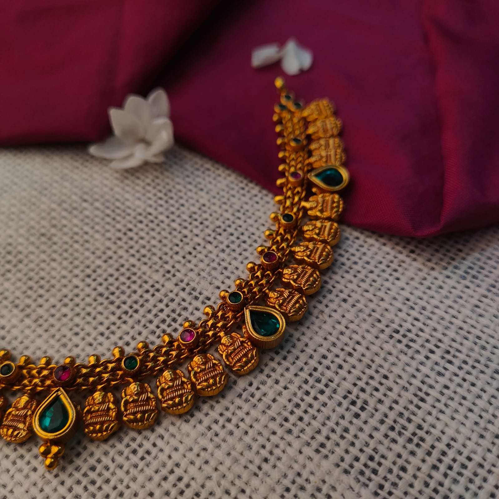 925 Silver Antique Nakshi Necklace -0416
