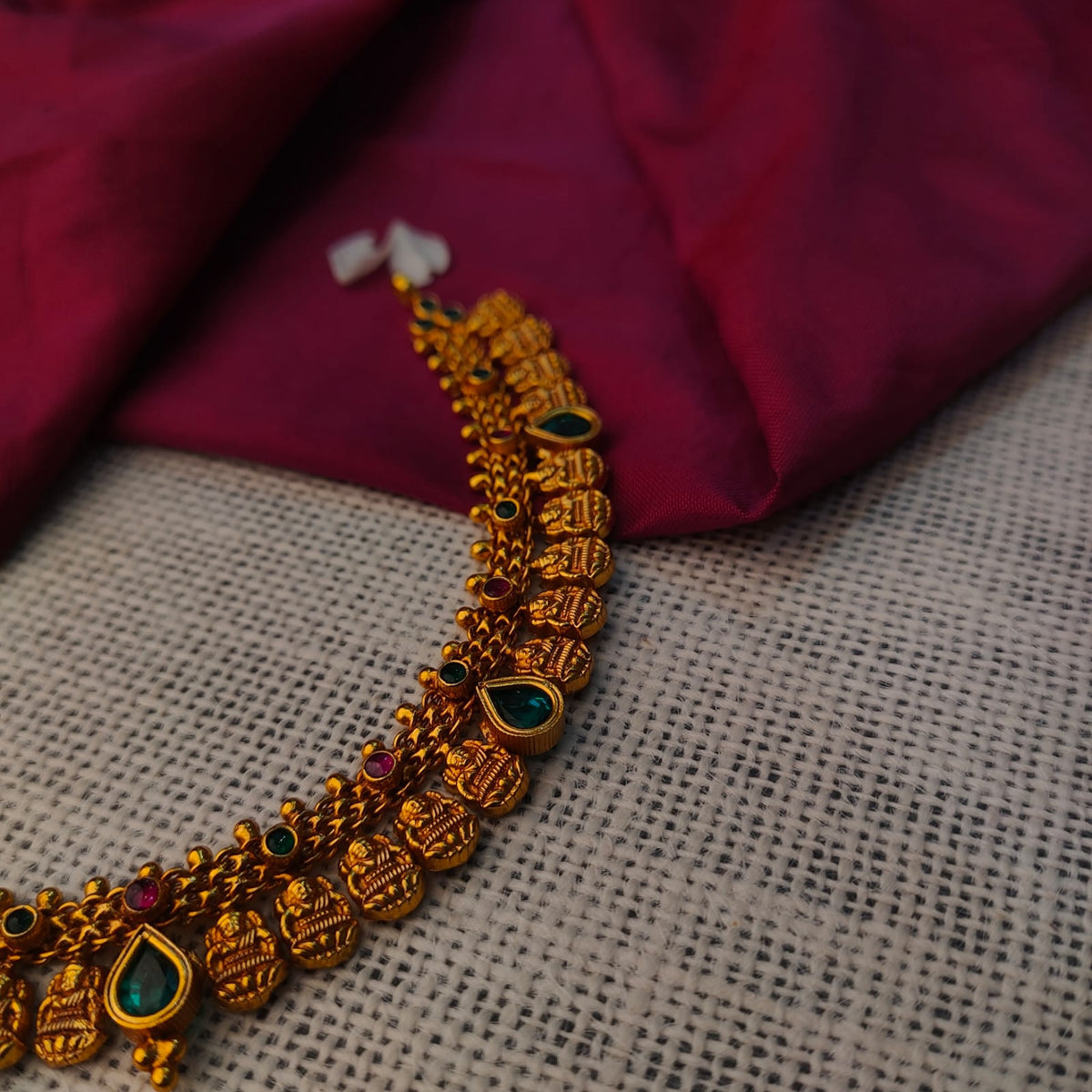 925 Silver Antique Nakshi Necklace -0416