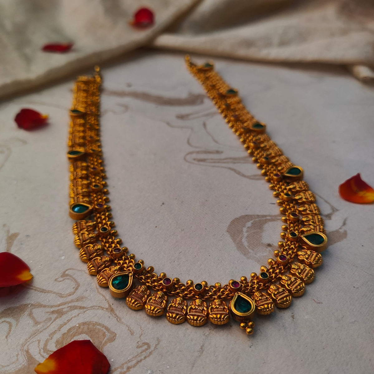 925 Silver Antique Nakshi Haram -0417