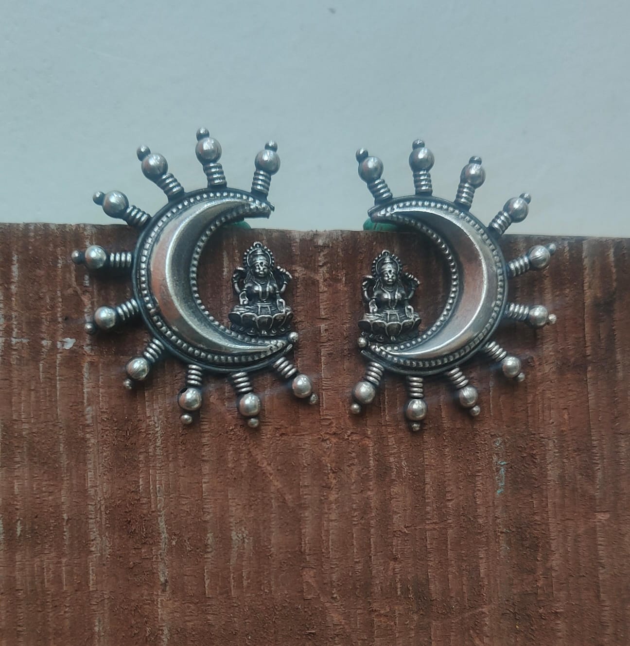 Silver 92.5 Oxidized Earring-0252