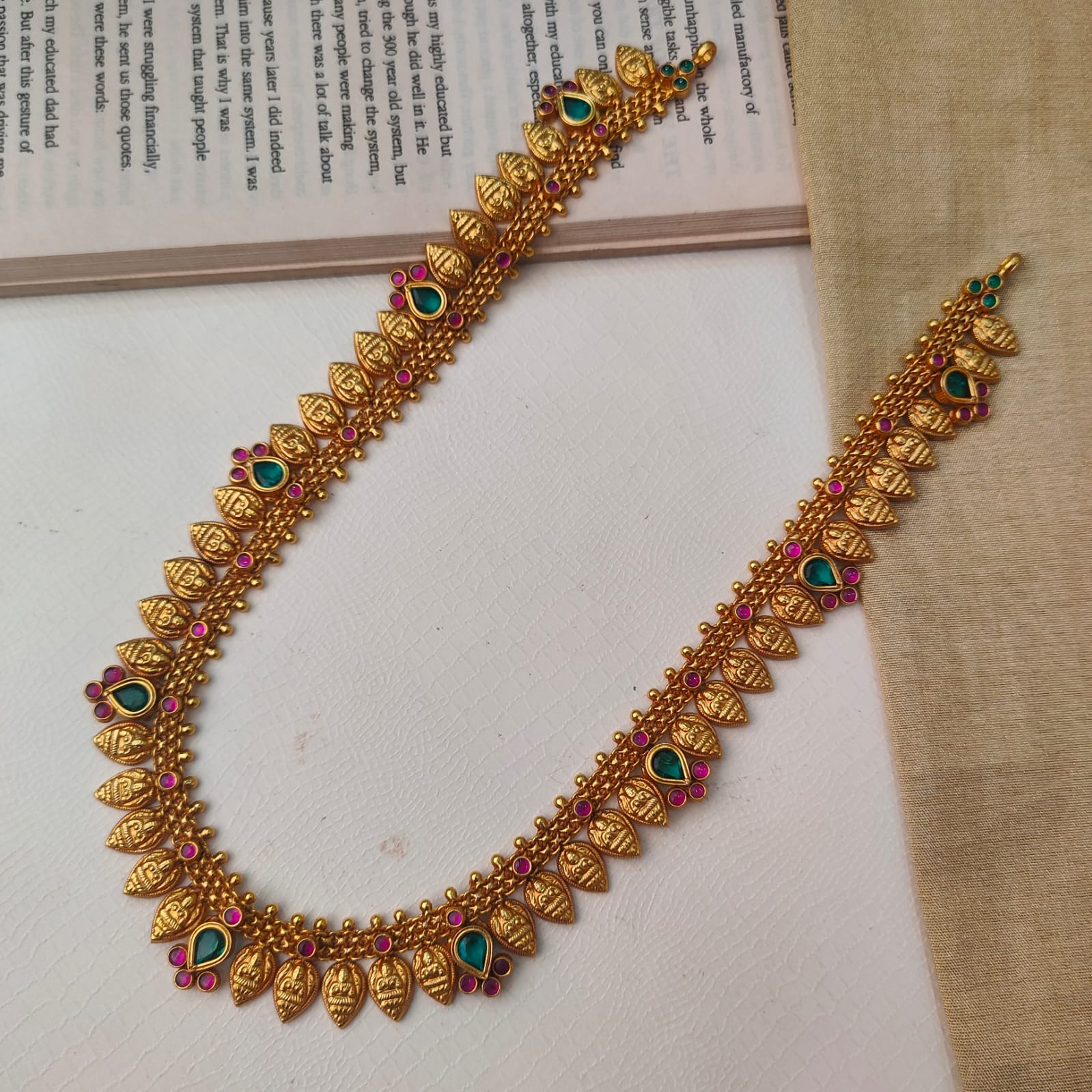 925 Silver Antique Nakshi Haram -2136