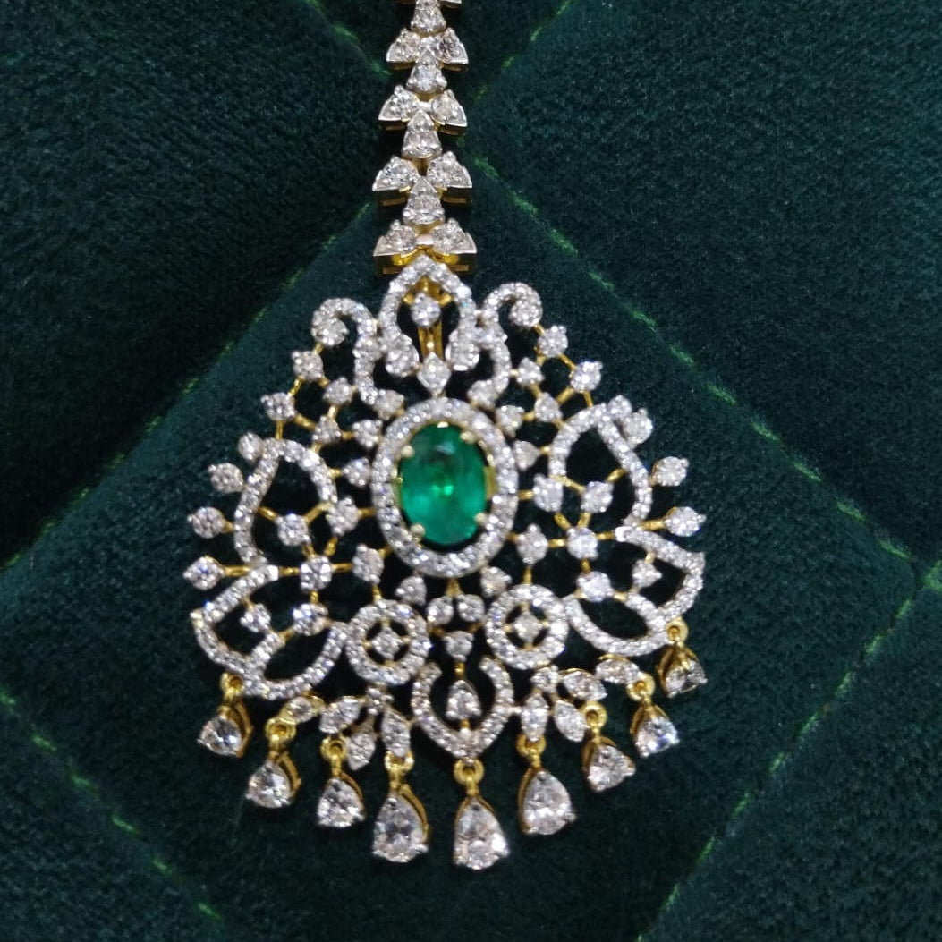 Silver 92.5 Diamond Look Tikka-2016