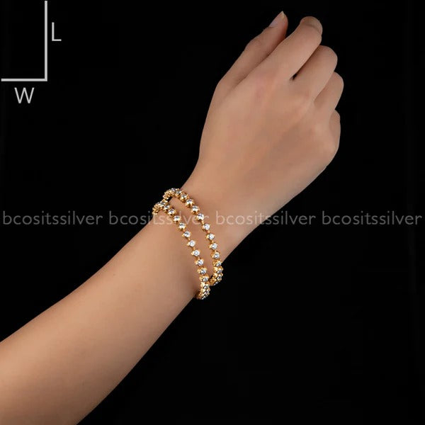 925 silver Close settings bangle 2.8 - 1100 (MADE TO ORDER)