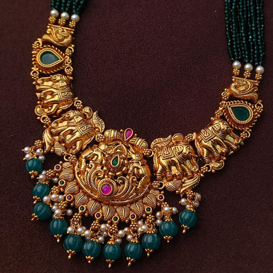925 Silver Antique Nakshi Haram-2080