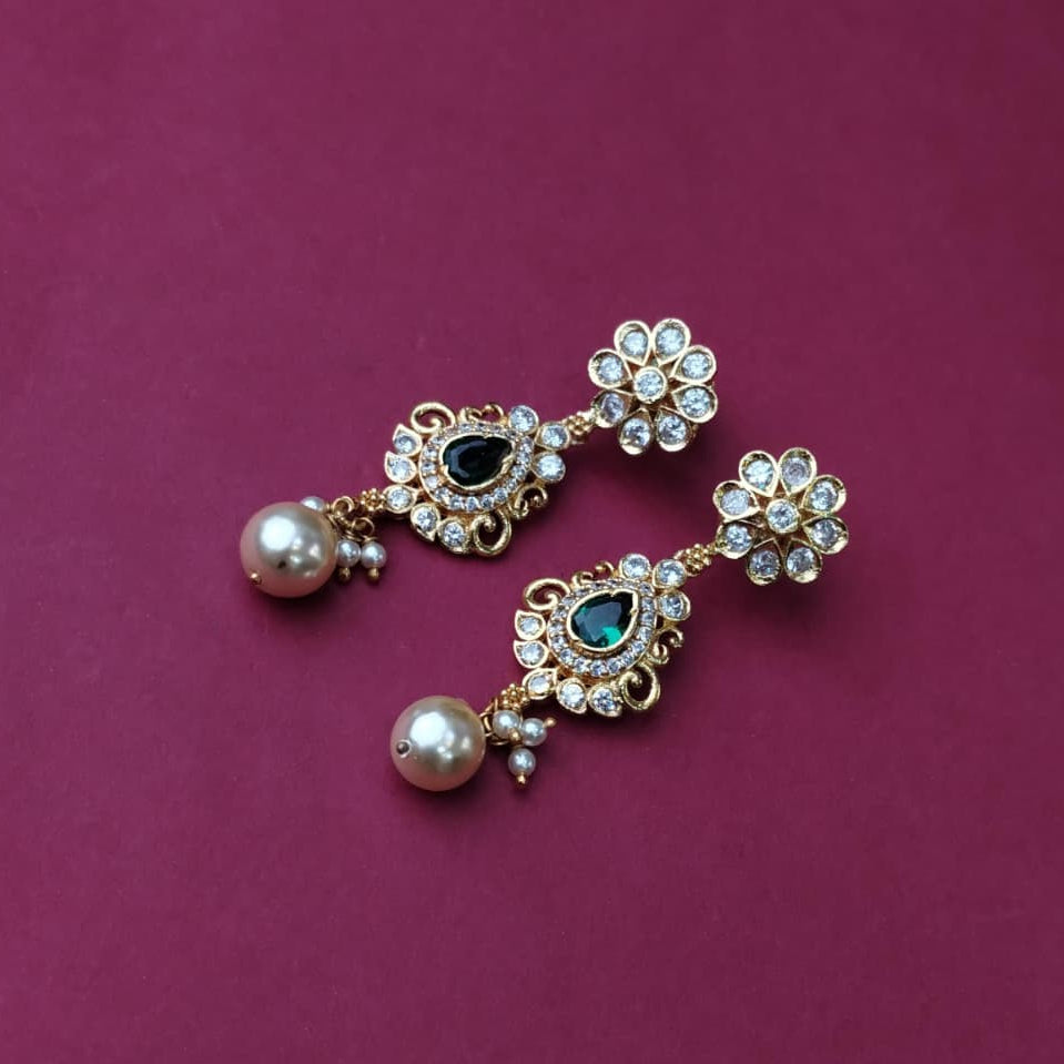 Silver 92.5 Necklace With Earring-2157