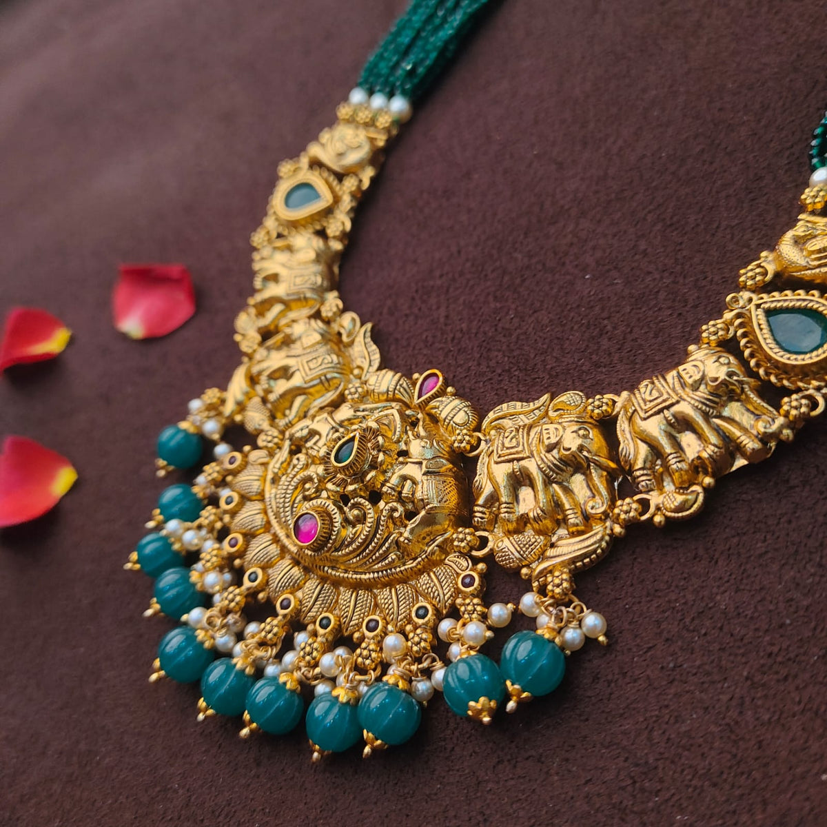 925 Silver Antique Nakshi Haram-2080