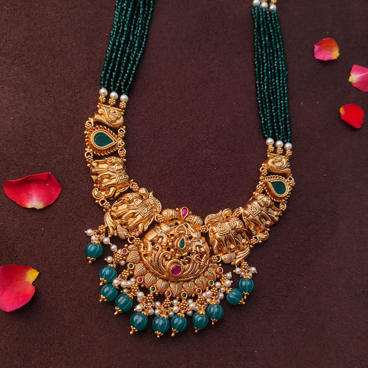 925 Silver Antique Nakshi Haram-2080