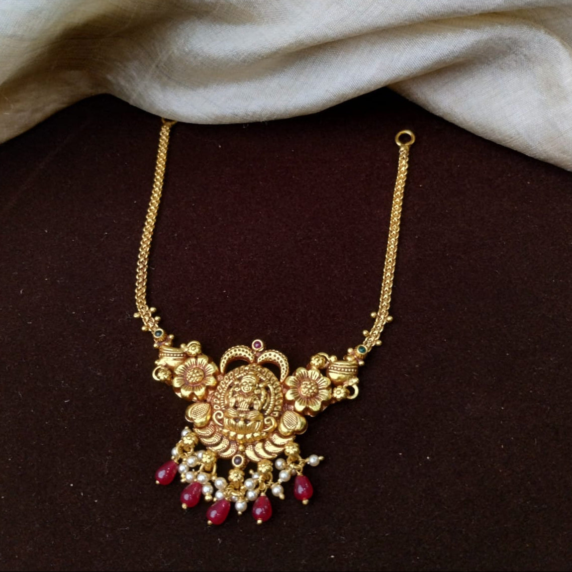 Silver 92.5 Nakshi Necklace - 0306