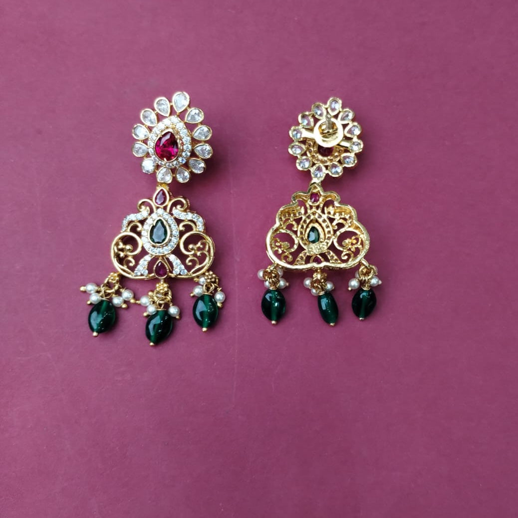 Silver 925 Necklace With Earring-2061