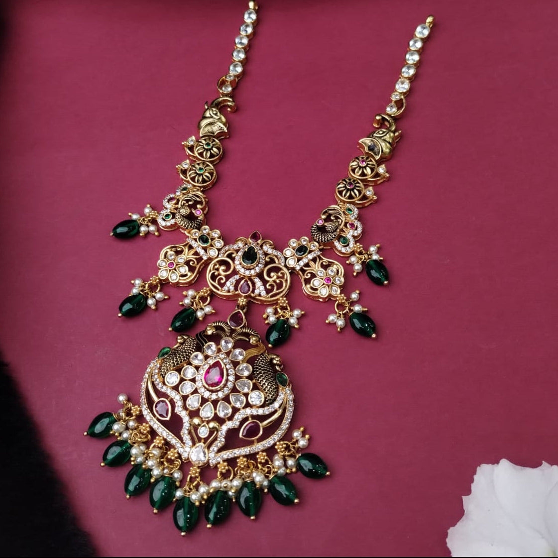 Silver 925 Necklace With Earring-2061