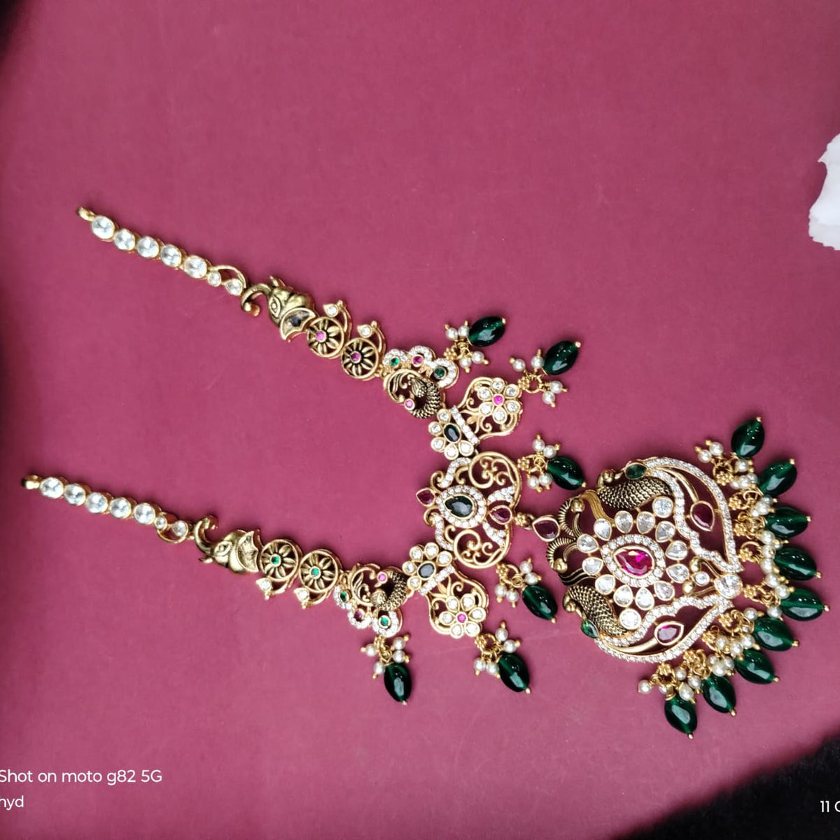 Silver 925 Necklace With Earring-2061