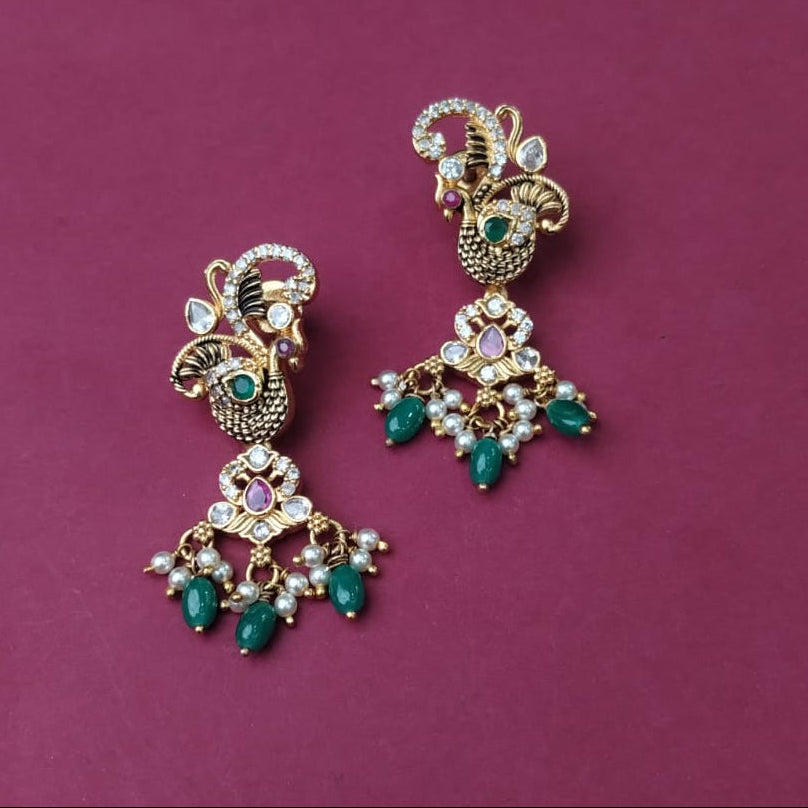 Silver 925 Necklace With Earring-2079