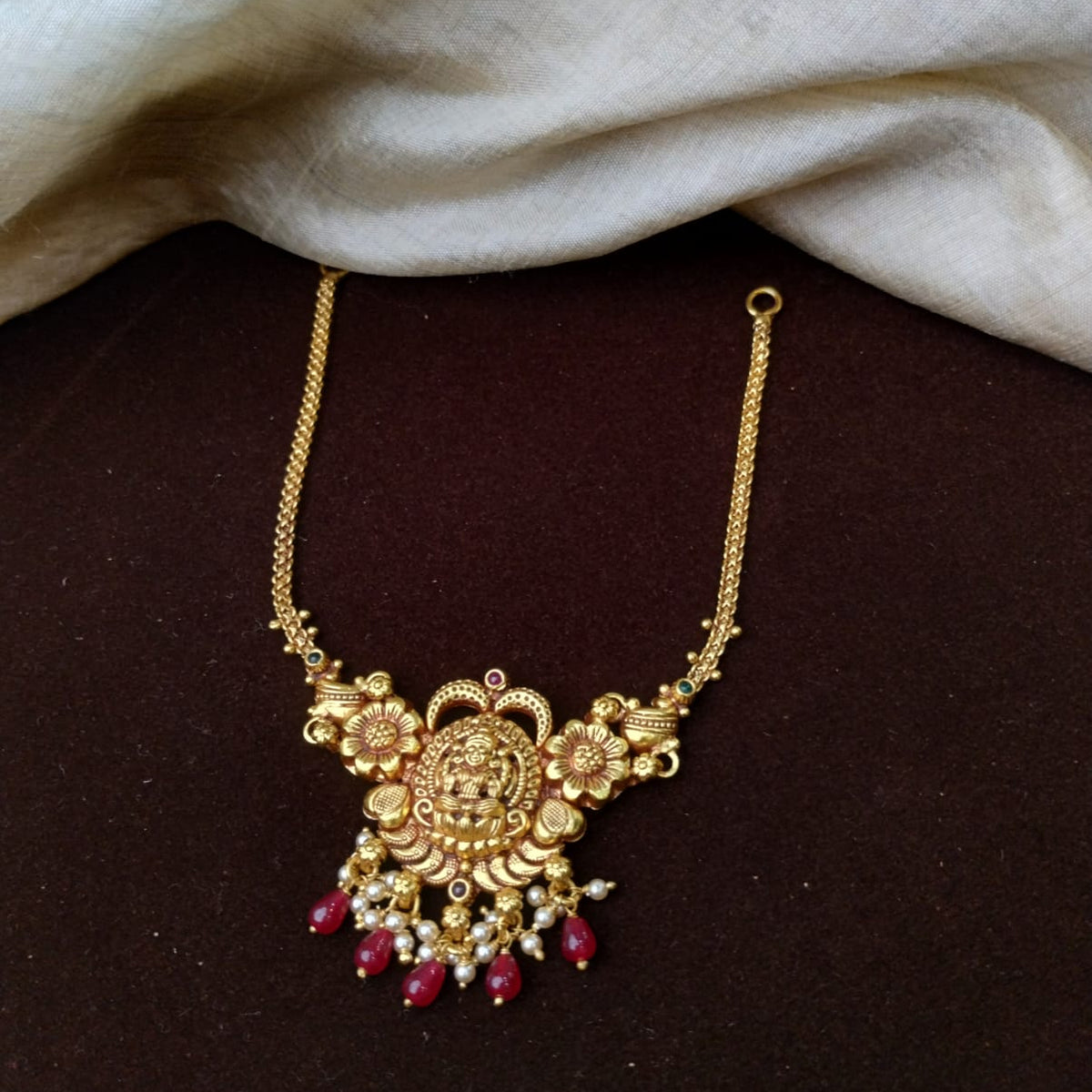 Silver 92.5 Nakshi Necklace - 0306