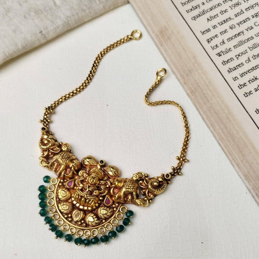 Silver 92.5 Nakshi Necklace - 0309